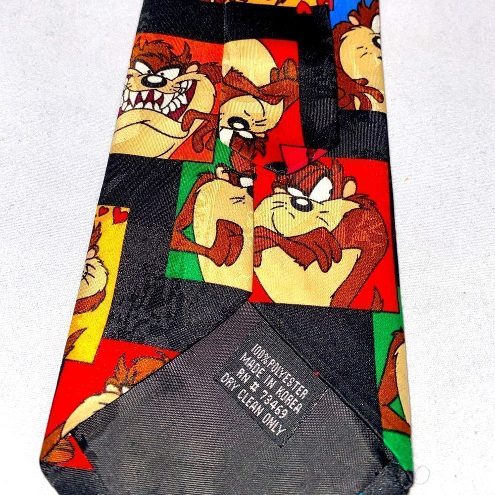 Looney Tunes Tasmanian Devil Neck Tie - Picture 9 of 9